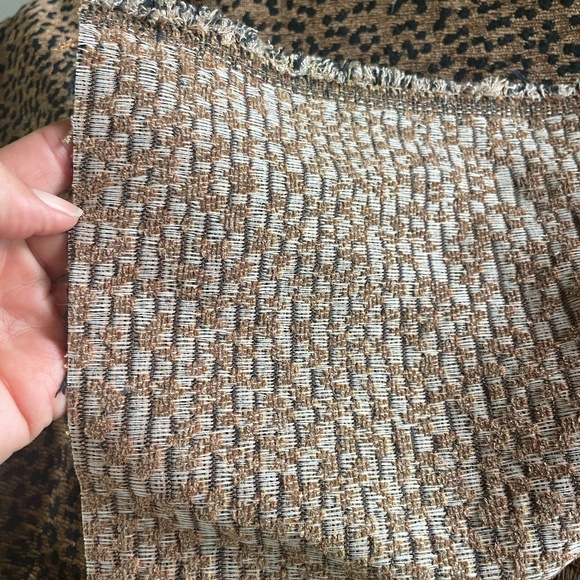 LEOPARD/CHEETAH FABRIC REMNANT PIECE APPROX 58" X 62" - Picture 3 of 8